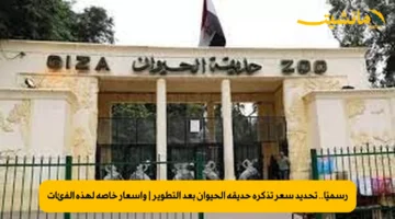 رسميًا.. تحديد سعر تذكرة حديقة الحيوان بعد التطوير | وأسعار خاصة لهذه الفئات